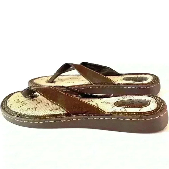 NEW! boc Vegan Leather Thong Slip-on Sandals - Picture 3 of 6